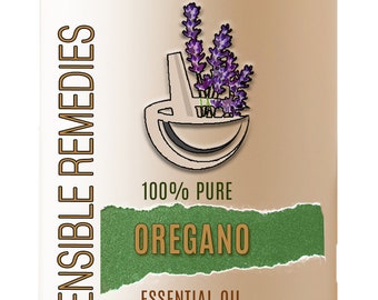 Oregano Essential Oil 100% Pure Therapeutic Grade Essential Oil 5 mL+ Sensible Remedies