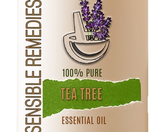 Tea Tree Essential Oil 100% Pure Potent and Therapeutic Grade Tea Tree Oil 5 mL+ Sensible Remedies