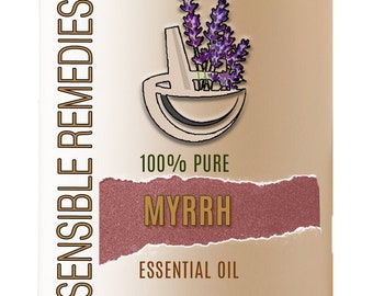 Myrrh Essential Oil (Sweet) 100% Pure Therapeutic Grade Myrrh Oil 5 mL + Sensible Remedies