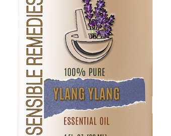 Ylang Ylang Essential Oil 100% Pure Therapeutic Grade Ylang Ylang Oil 5mL+ Sensible Remedies
