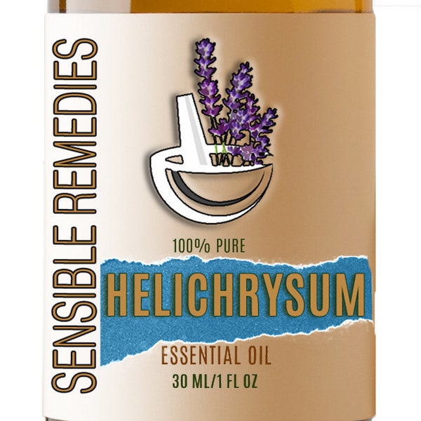 Helichrysum 100% Pure Therapeutic Grade Essential Oil 5 mL + Sensible Remedies