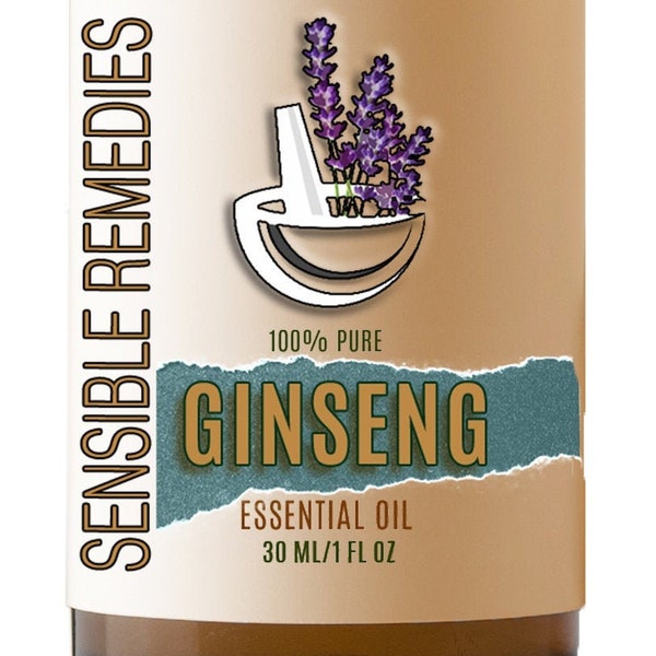 Ginseng Oil 100% Pure Grade Ginseng Essential Oil 5mL+ Sensible Remedies