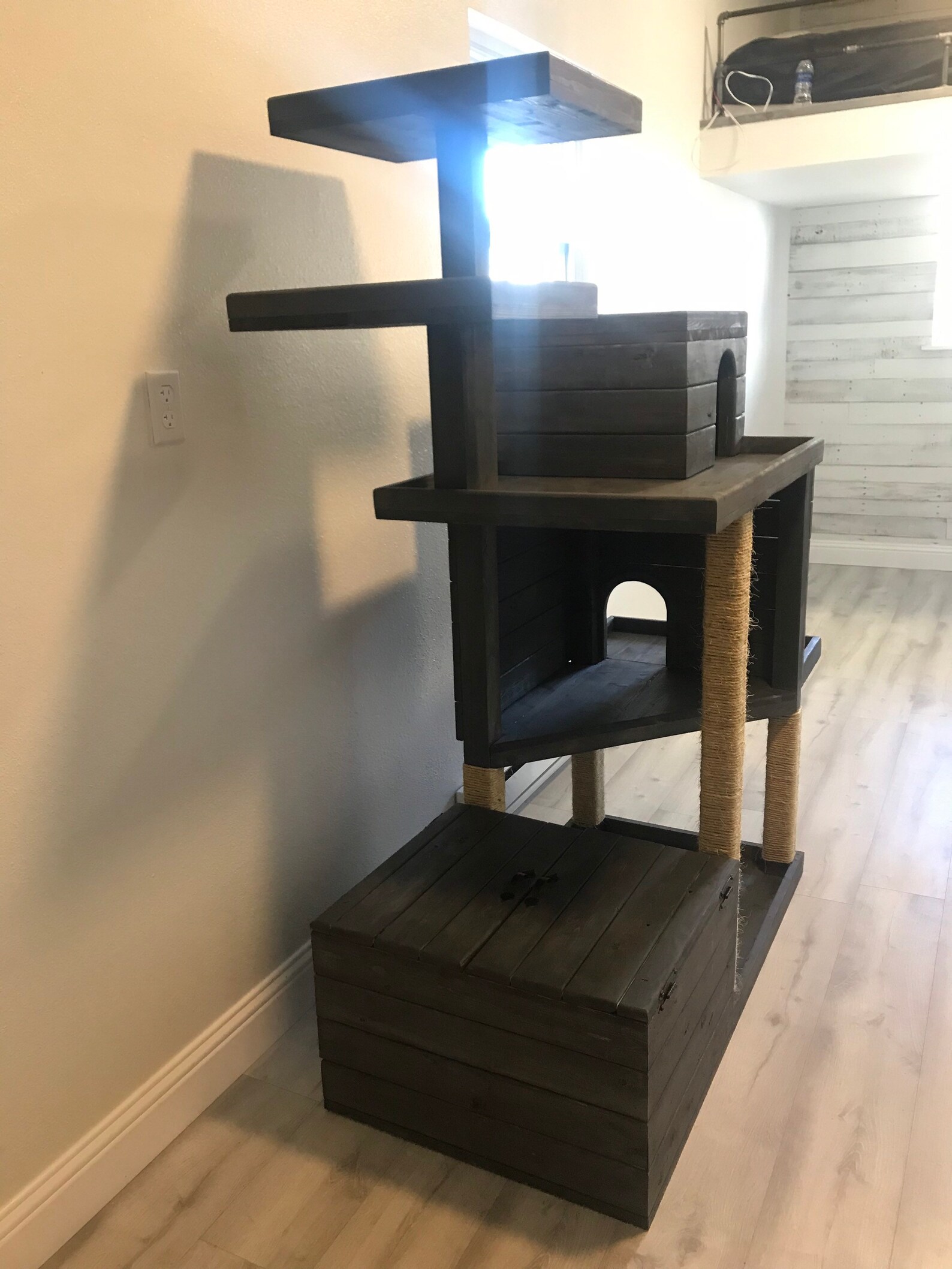 Multi Level Cat Tower With Dog Proof Litter Box. Etsy