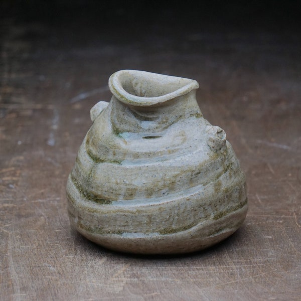 Decorative Ceramic Vase / Vintage Japanese Pottery #316