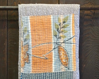 アートピース襤褸敷物　観賞用 boro japan vintage Boro Vintage Japanese Antique Large Textile (襤褸) | Indigo