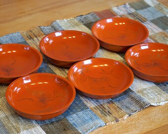 Japanese lacquerware | Etsy Modern lacquerware set (2 bowls + 2