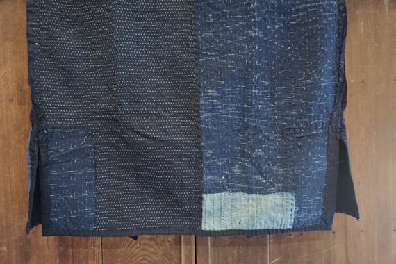 MEIJI ERA Sashiko Stitched Work Jacket / Antique … - image 6
