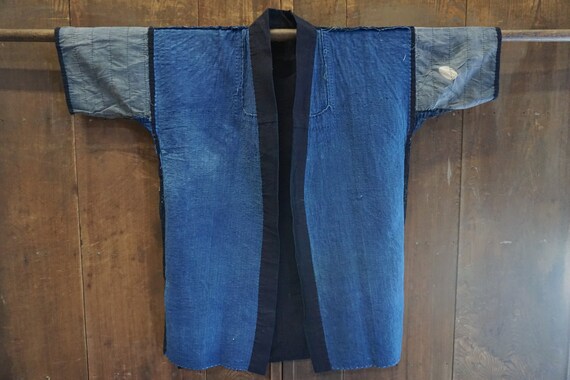MEIJI ERA Sashiko Stitched Work Jacket / Antique … - image 1