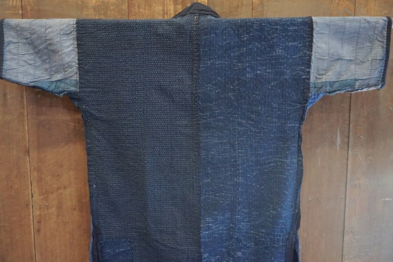 MEIJI ERA Sashiko Stitched Work Jacket / Antique … - image 5