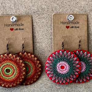 Orecchini string art