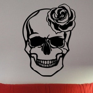 Gothic Schädel Wanddeko,Metall Wandkunst,Metall Wanddeko,Metall Wand Schild,Metall Wandbehang,Bauernhaus Deko,Gothic Home Decor,Schädel Skulptur