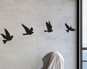 Birds Metal Wall Decor, Metal Wall Art, Metal Wall Decor, Minimalist Design, Wall Decor Interior, Bird Metal Wall Art, Office Wall Hanging