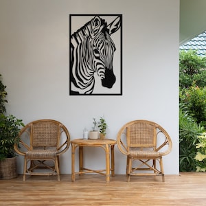 Zebra Metal Wall Decor, African Home Decor, Zebra Best Gifts, Zebra Room Decor, Wall Decor Ideas For Living Room, Safari Living Room Decor