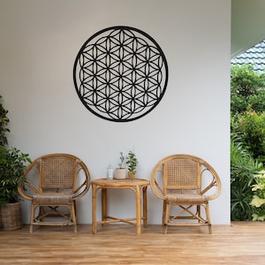 Flower Of Life Metal Wall Art, Flower Of Life Metal Wall Decor, Flower Of Life Metal Sign, Metal Mandala Wall Art, Sacred Geometry Wall Art
