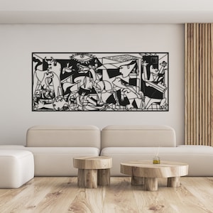 Pablo Picasso Guernica Metal Wall Art, Guernica Metal Wall Decor, Guernica Metal Wall Sign, Extra Large Wall Decor, Pablo Picasso Wall Decor