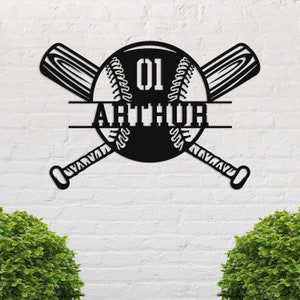 Baseball Custom Metal Sign, Baseball Wall Art, Baseball Wall Decor, Personalized Baseball Gifts, Gifts For Baseball Players
