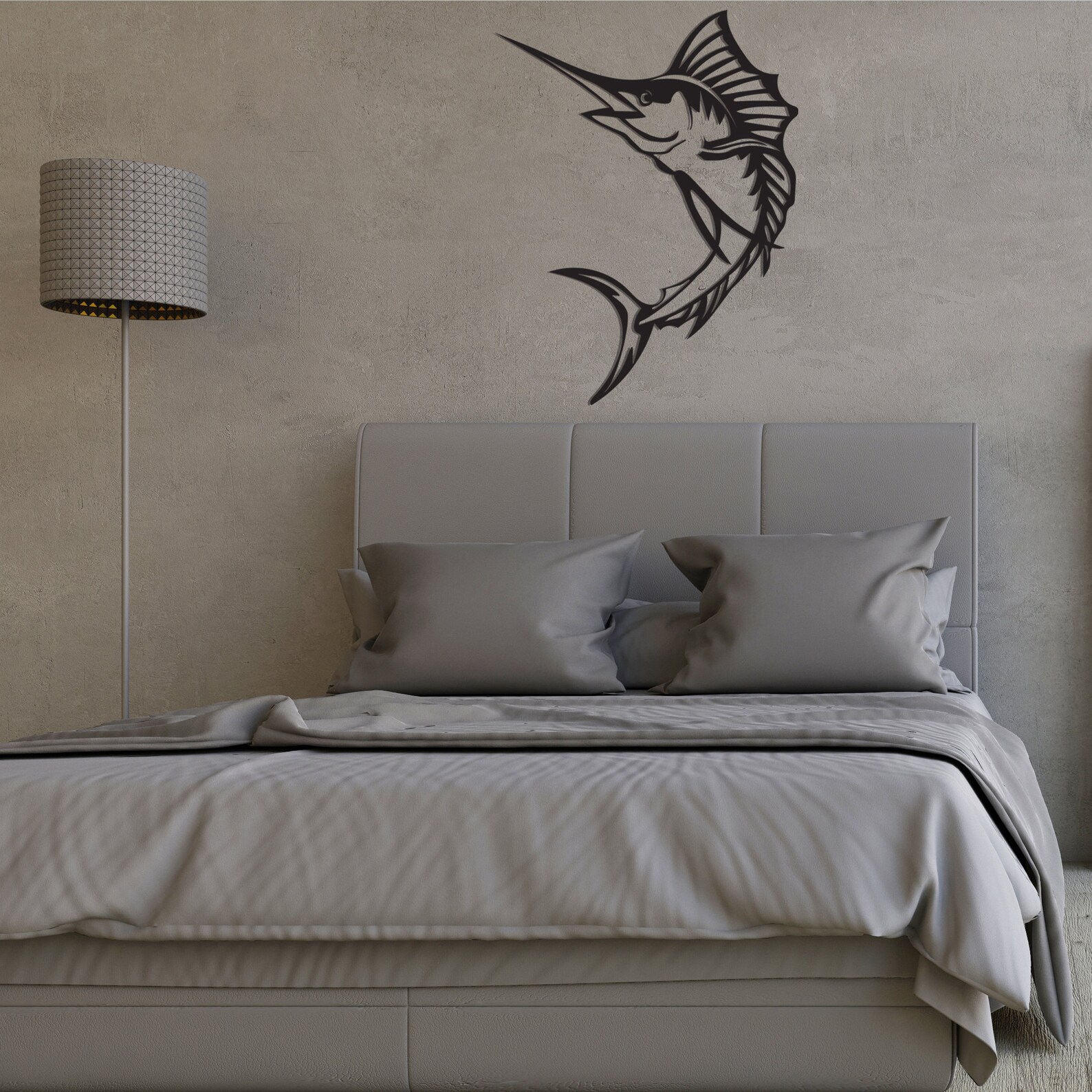 Swordfish Metal Wall Decor Metal Wall Art Minimalist Design Etsy