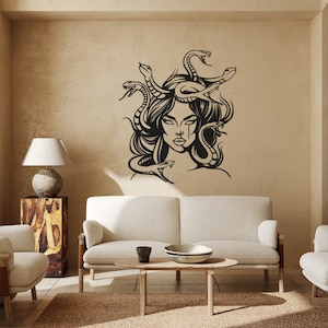 Gothic Medusa Metal Wall Art, Medusa Metal Wall Decor, Greek Mythology Wall Decor, Gothic Bedroom Wall Decor, Unique Gifts For Women