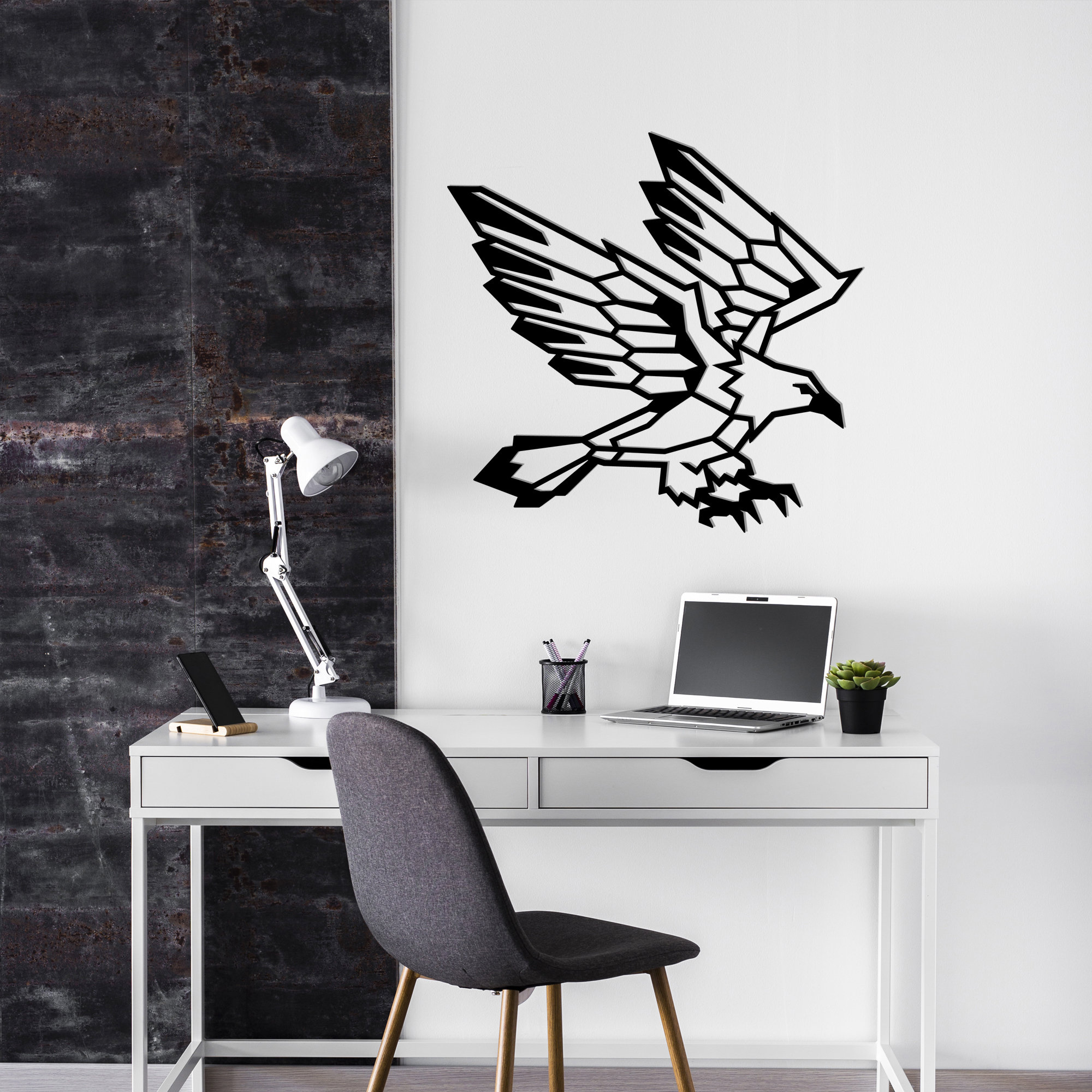 Geometric Eagle Wall Art Metal Wall DecorMetal Wall Art Etsy