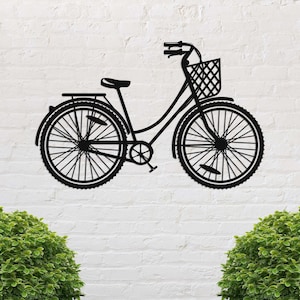 Bicycle Metal Wall Art, Cycling Gifts For Girl, Bike Gifts, Bicycle Wall Decor, Peloton Gifts, Bicycle Metal Wall Decor, Large Bike Wall Art