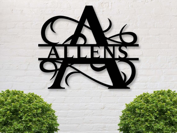 Personalized Metal Large Wall Clock, Tree of Life Custom Family Name Metal Sign, for Living Room Bedroom Kitchen Wall Hanging Decor, Best Hous並行輸入 Large Metal Letters For Walls | Wayfair