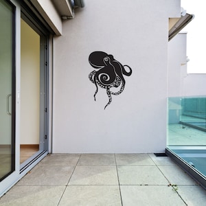 Metal Octopus Bathroom Decor, Tentacle Metal Wall Art, Nautical Decor, Coastal Wall Art, Beach House Gift, Beach House Decor, Kraken Decor