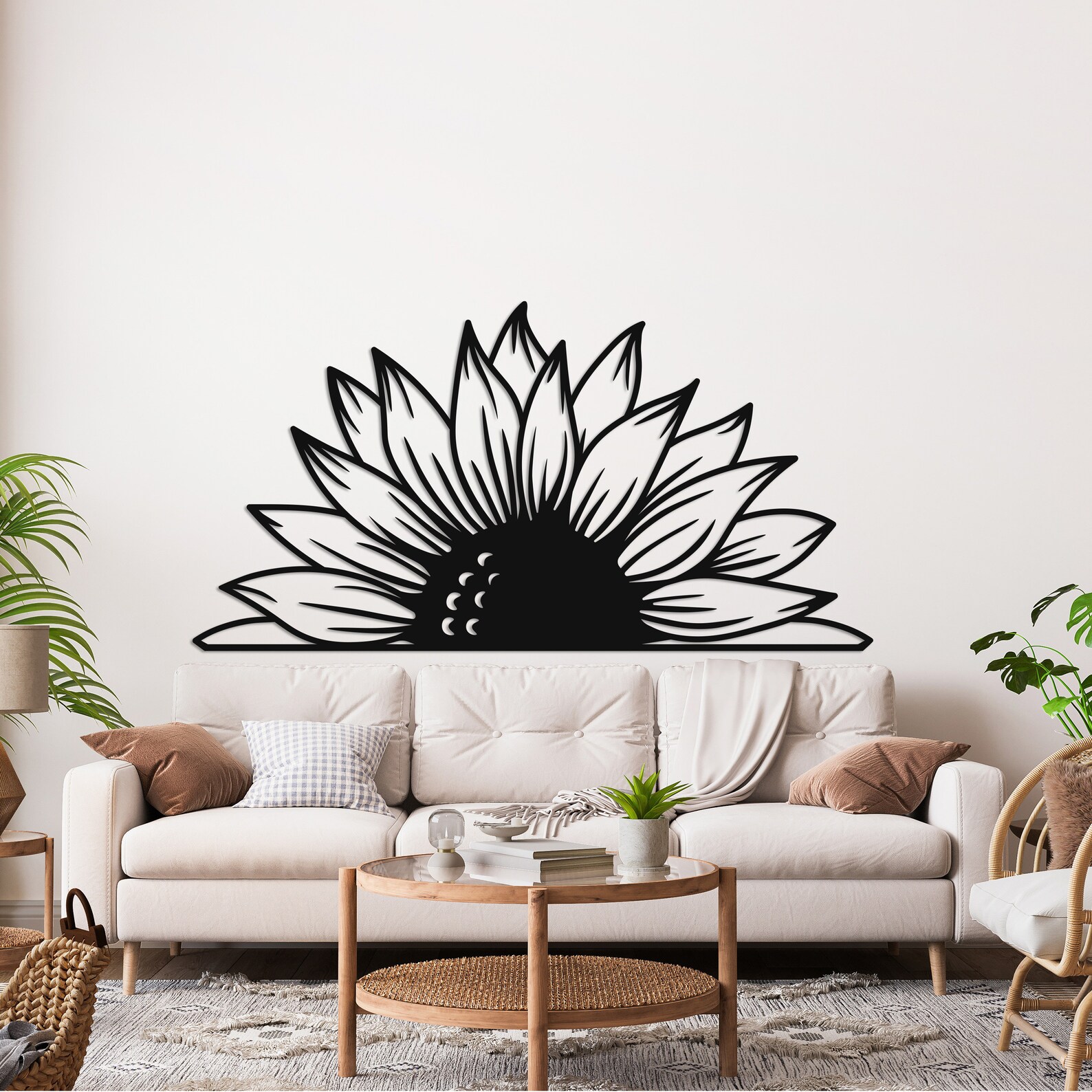 Sunflower Metal Wall Art, Sunflower Bathroom Decor, Sunflower Gifts for