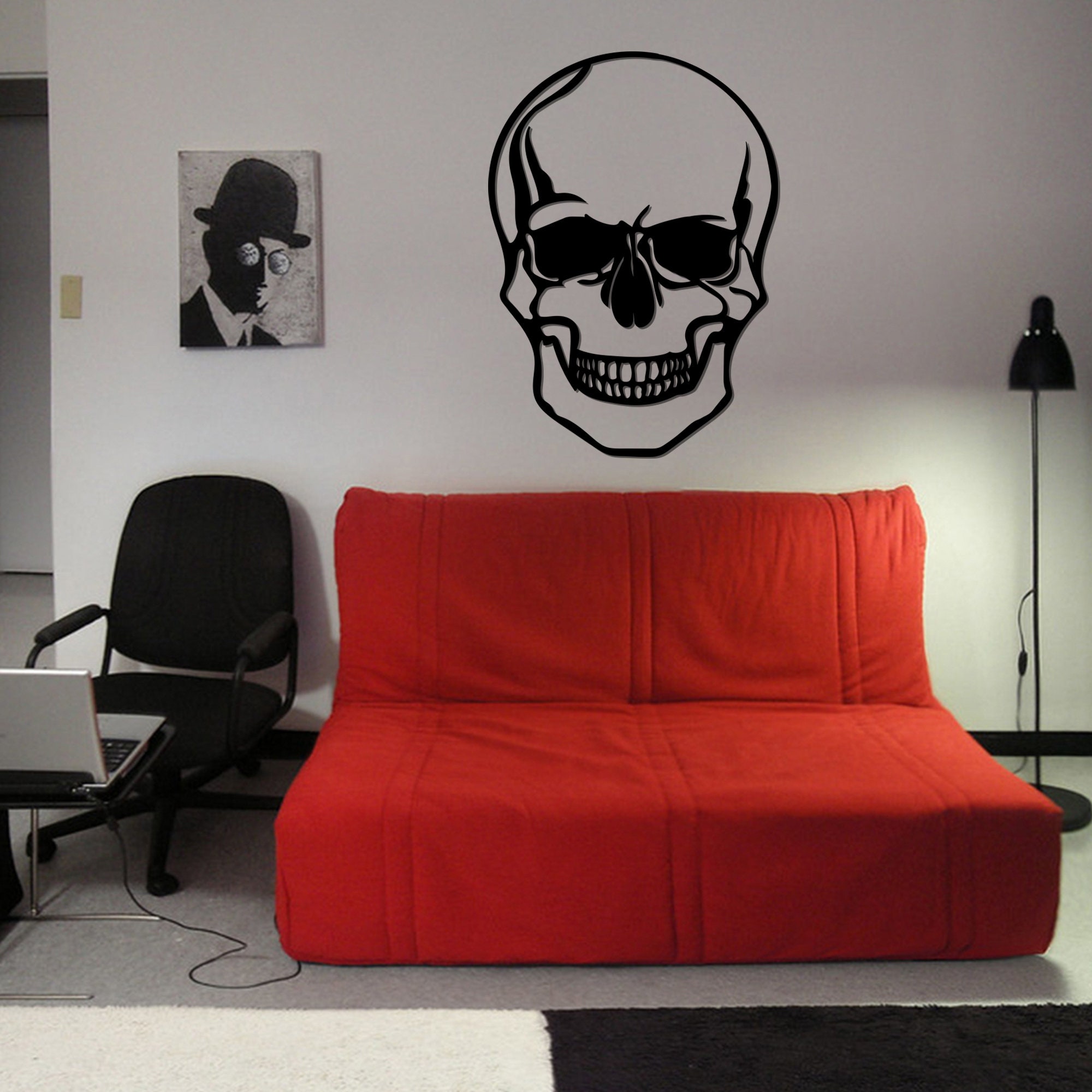 Human Skull Wall DecorMetal Wall ArtMetal Wall DecorMetal Etsy