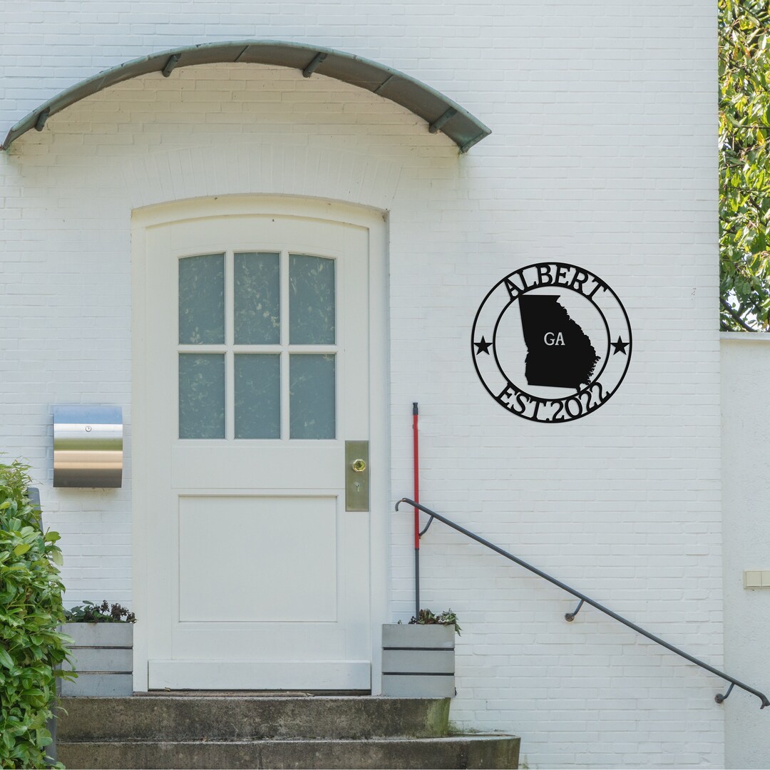 Georgia Custom Metal Sign, Ga State Sign, Georgia Welcome Sign, Metal ...