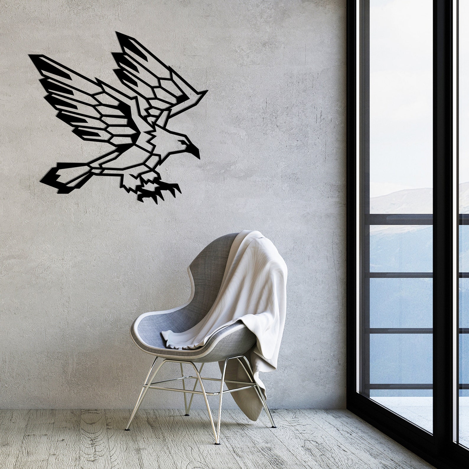 Geometric Eagle Wall Art Metal Wall DecorMetal Wall Art Etsy