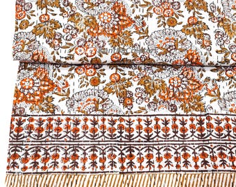 Jeté kantha à imprimé floral, couvre-lit réversible en coton cousu main, canapé/couvre-lit queen-size