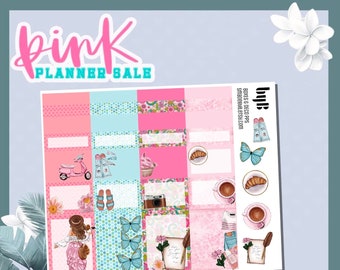 Boxes & Deco - Pink Planner Sale Exclusive Stickers - made to fit Happy Planner, Erin Condren and more