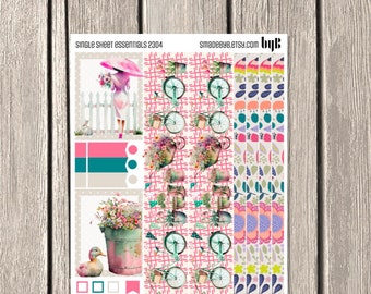 2304 - Single Sheet Planner Essentials - Washi - Boxes - for all planners, Happy Planner, Erin Condren