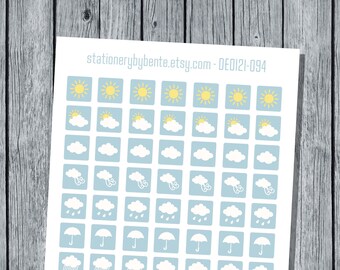 Weather Stickers - Weather Icons - Bullet Journals - Planners