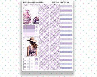 2306 - Single Sheet Planner Essentials - Washi - Boxes - for all planners, Happy Planner, Erin Condren