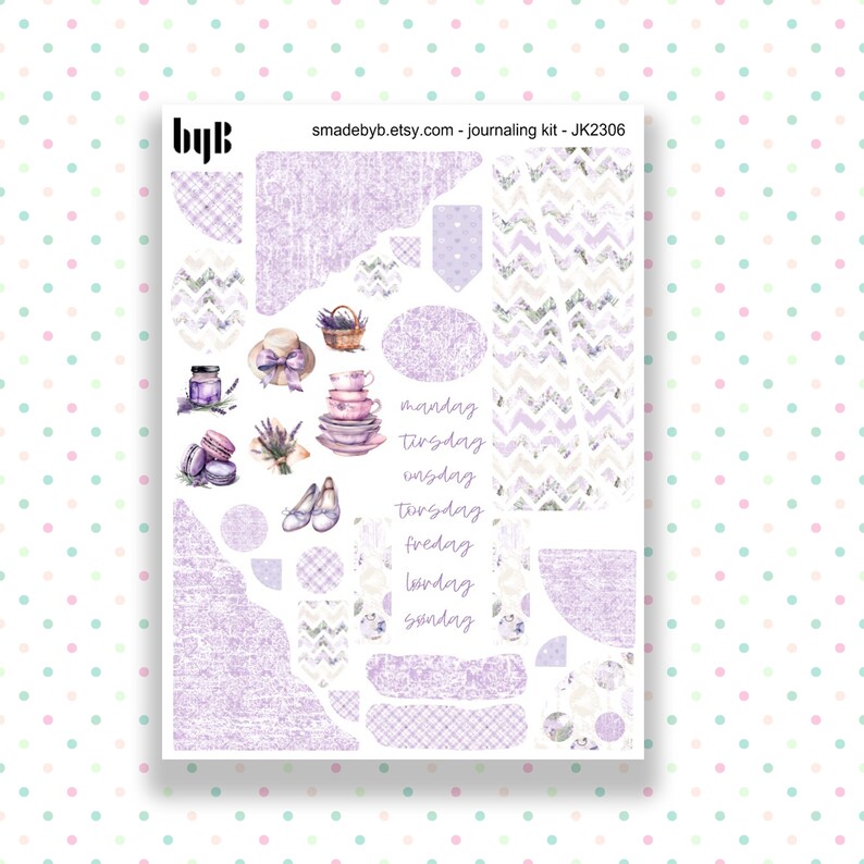 2306 Journaling Kit Sticker Essentials Decorative Stickers for journals, planners, invitations, scrapbooking image 1