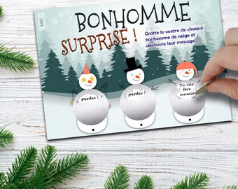 Annonce grossesse originale pour noël - carte à gratter grossesse