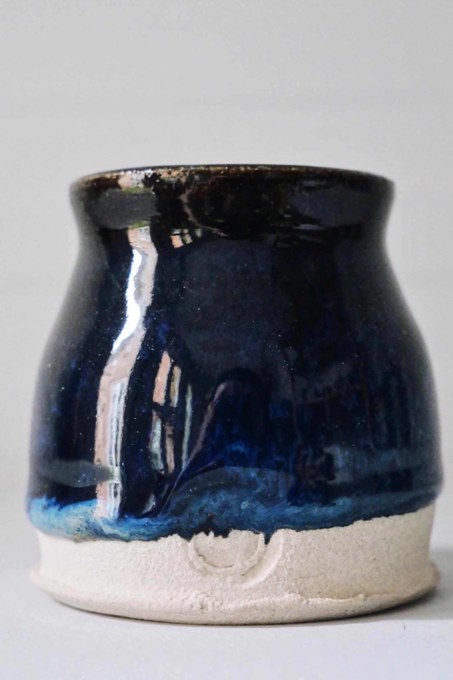 Blue ceramic bud vase Etsy