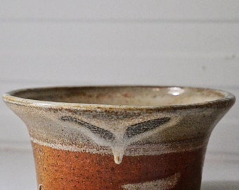 Salt-glazed, wood-fired bowl