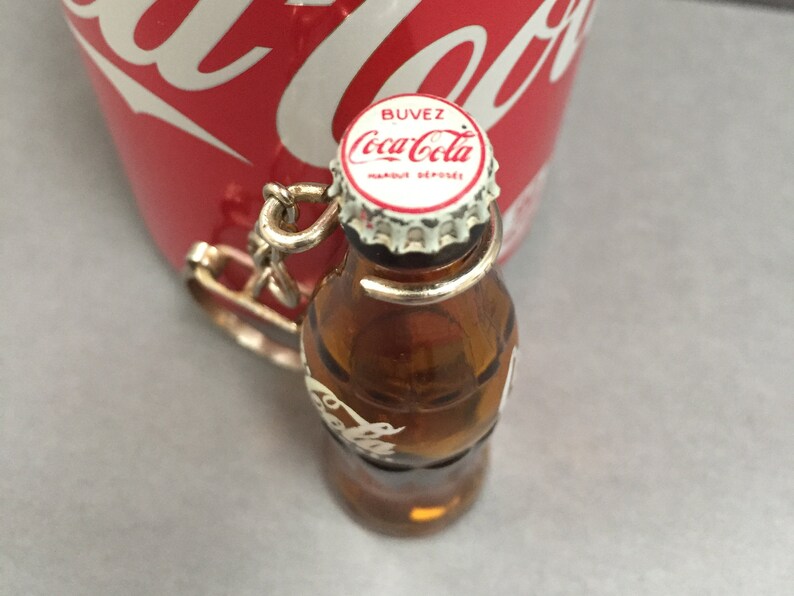 Rare Coca Cola Glass Bottle Keychain From France. 1960s Etsy