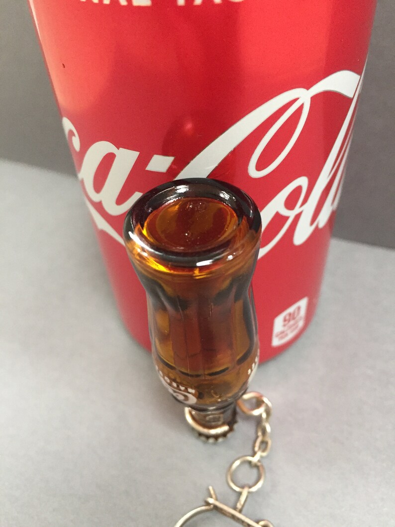 Rare Coca Cola Glass Bottle Keychain from France. 1960s Etsy