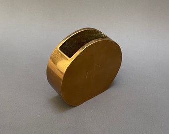 Jarrón vintage de bronce firmado por Monique GERBER