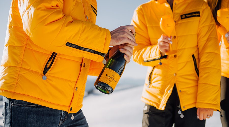 New Puffer Ski Jacket Veuve Clicquot Champagne Men Women. - Etsy