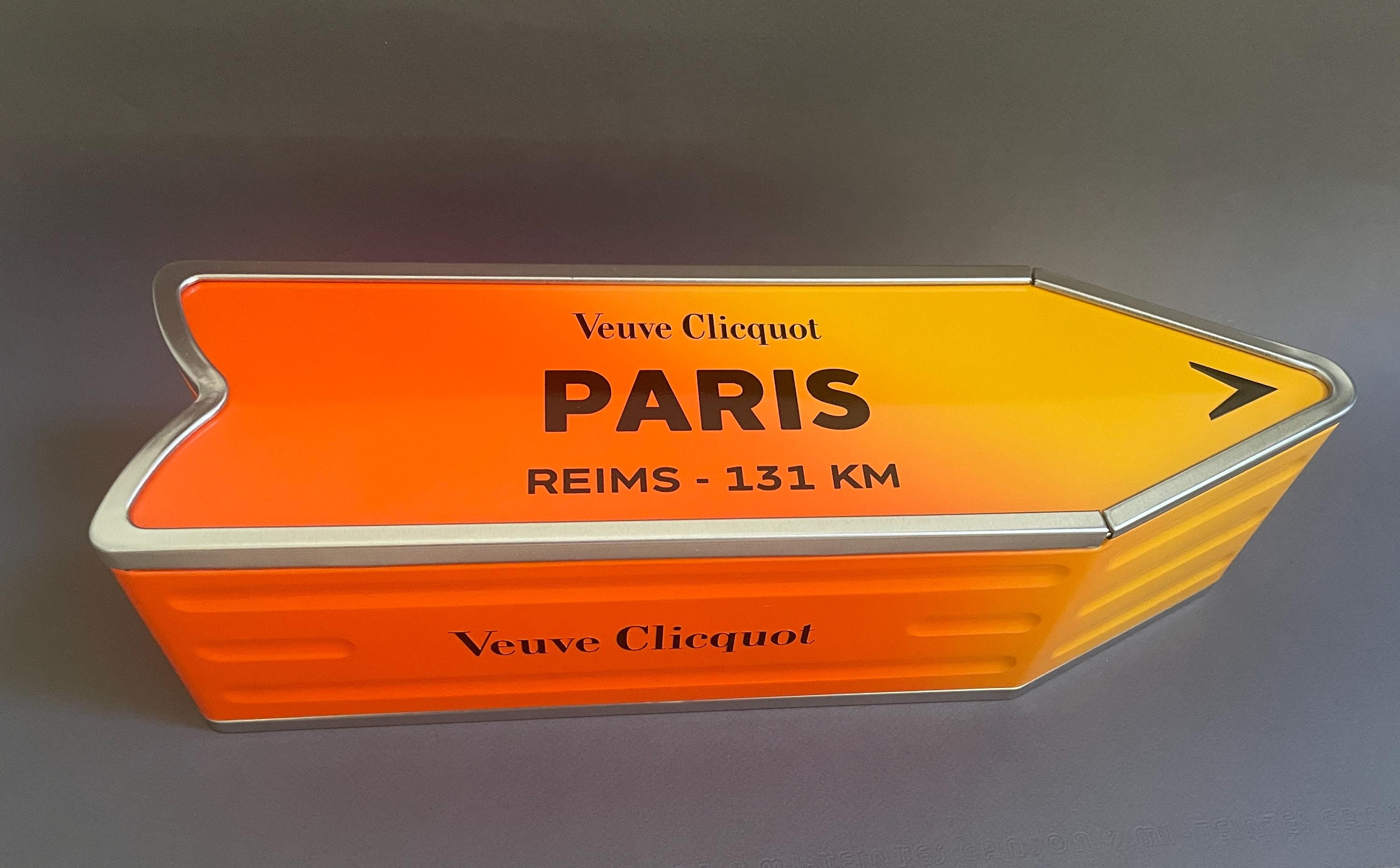 Veuve Clicquot Paris, San Francisco, New York Metal Arrow