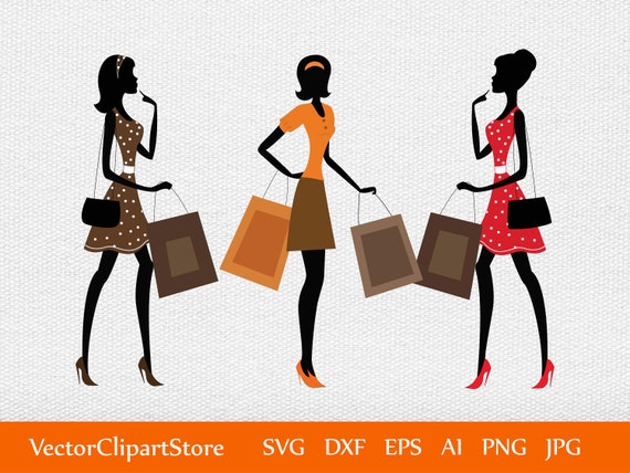 Fashion Shopping Bags SVG