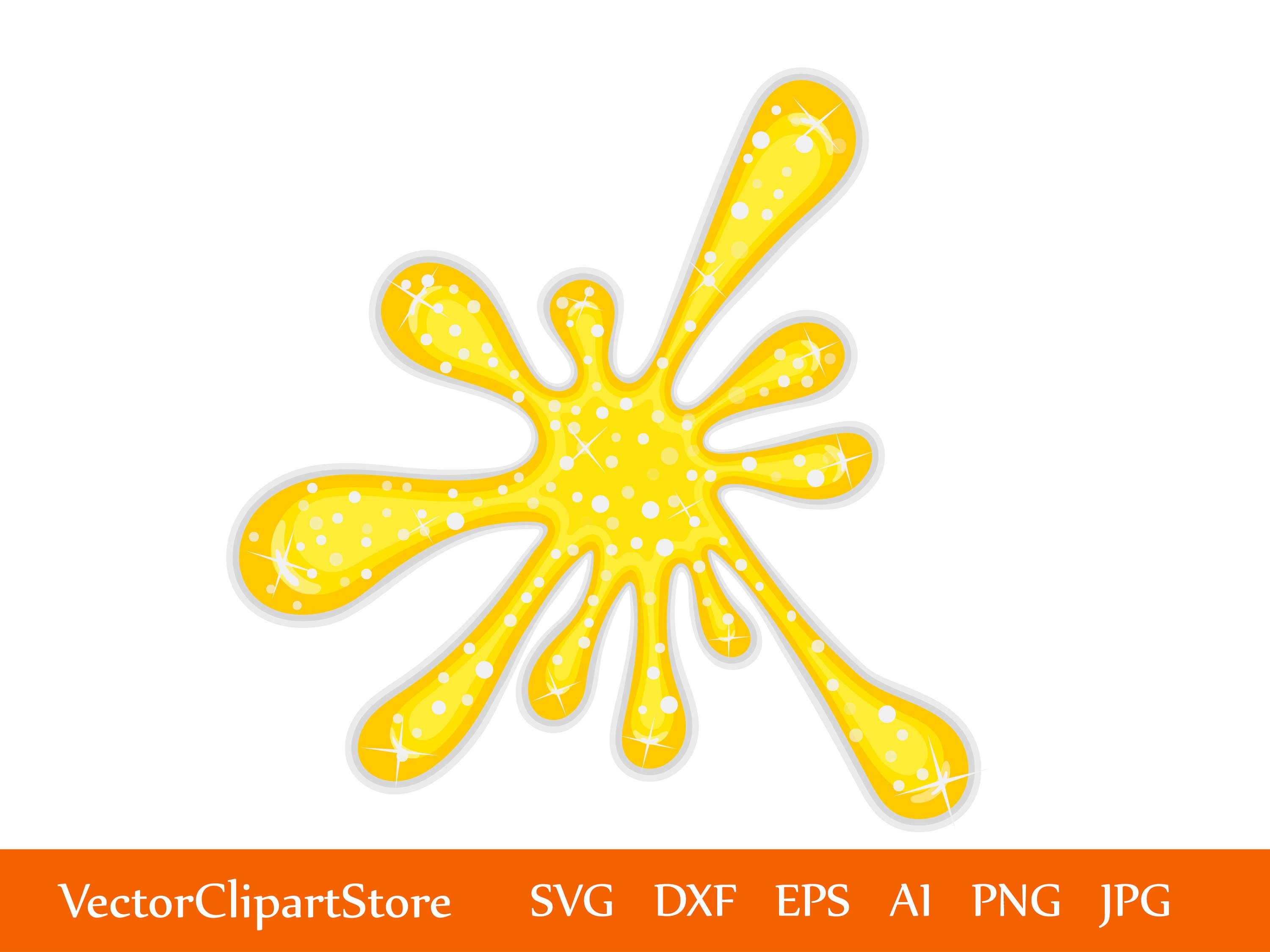 Slime Splats Cliparts Slime SVG Png Paint Splatter Svg | Etsy