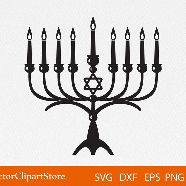 Menorah  File for Cricut,Hanukkah Greetings, Instant Download, Digital File