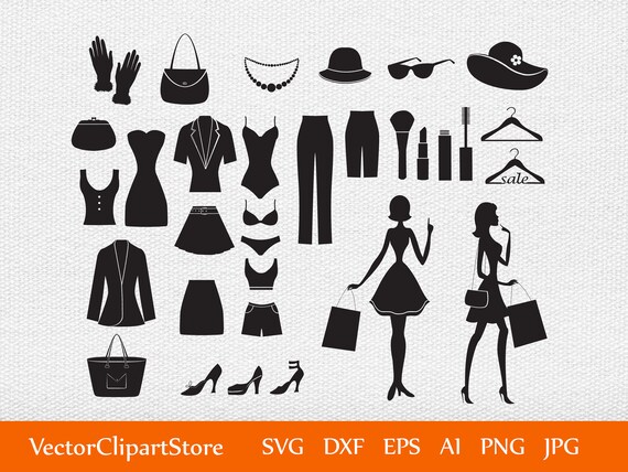 Fashion SVG File, Clothing SVG Cut File