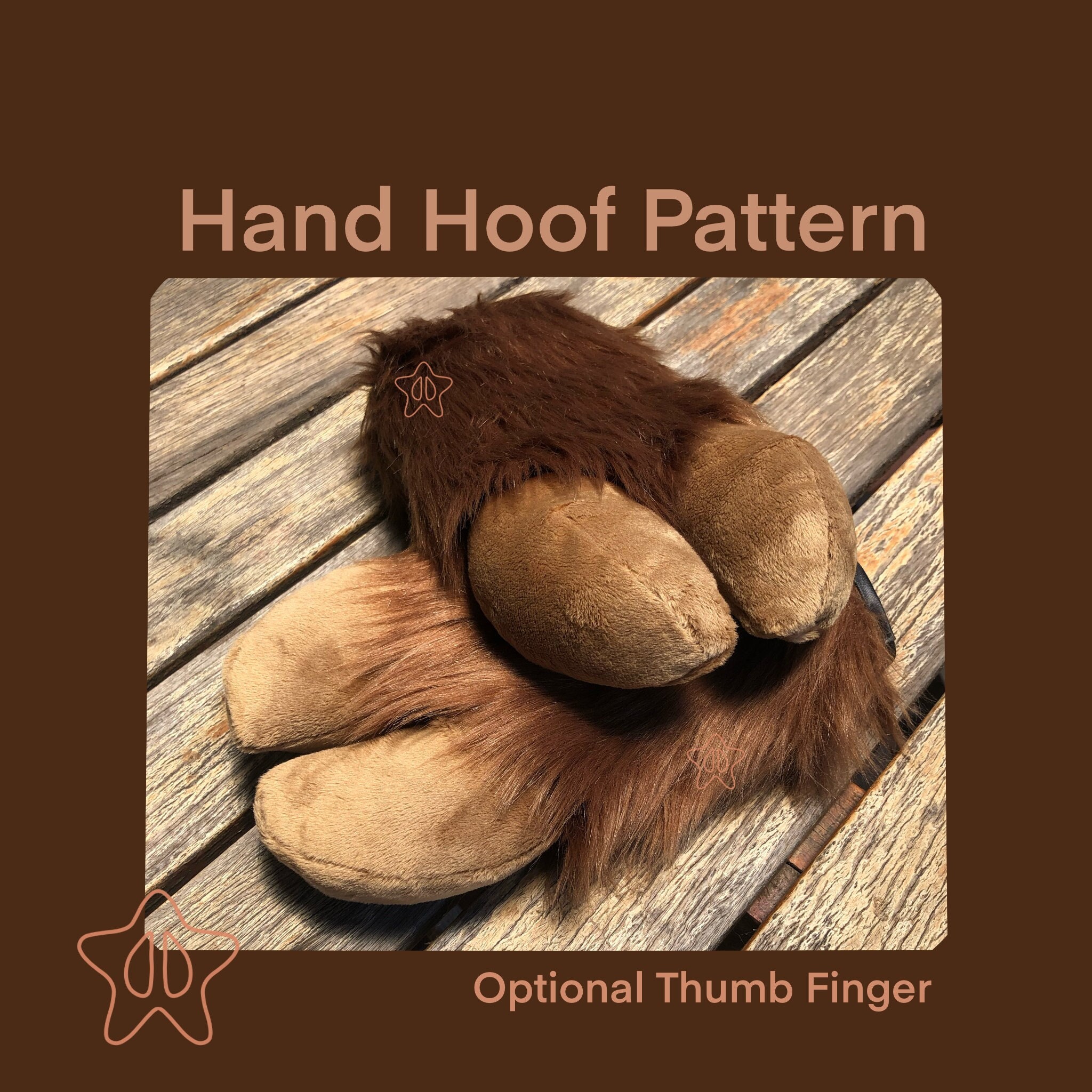 Hand Hoof Pattern + Thumb *Digital Pattern and Tutorial*