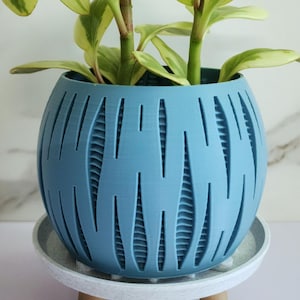 Split Seam Orb Planter: Modern Eco-Friendly Plant Pot, Indoor Plant Succulent Cactus Monstera, 3in 4in 5in 6in 7in 8in